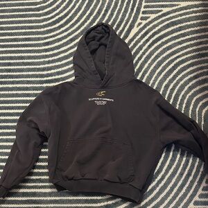 SCUFFERS Black Hoodie with Logo